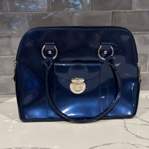 Elegant Navy Blue Handbag